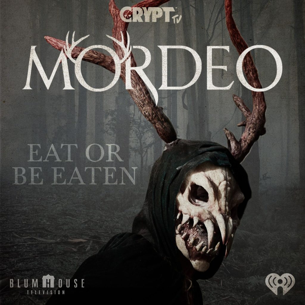 Mordeo podcast image on horror fiction podcasts