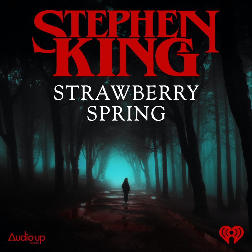 Strawberry spring podcast image, horror fiction podcasts