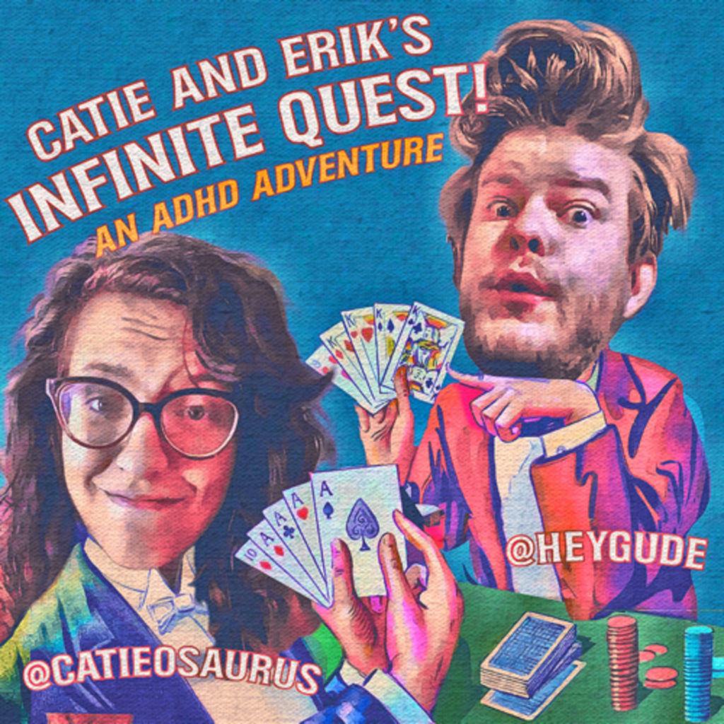 'Catie and Erik's Infinite Quest' podcast art