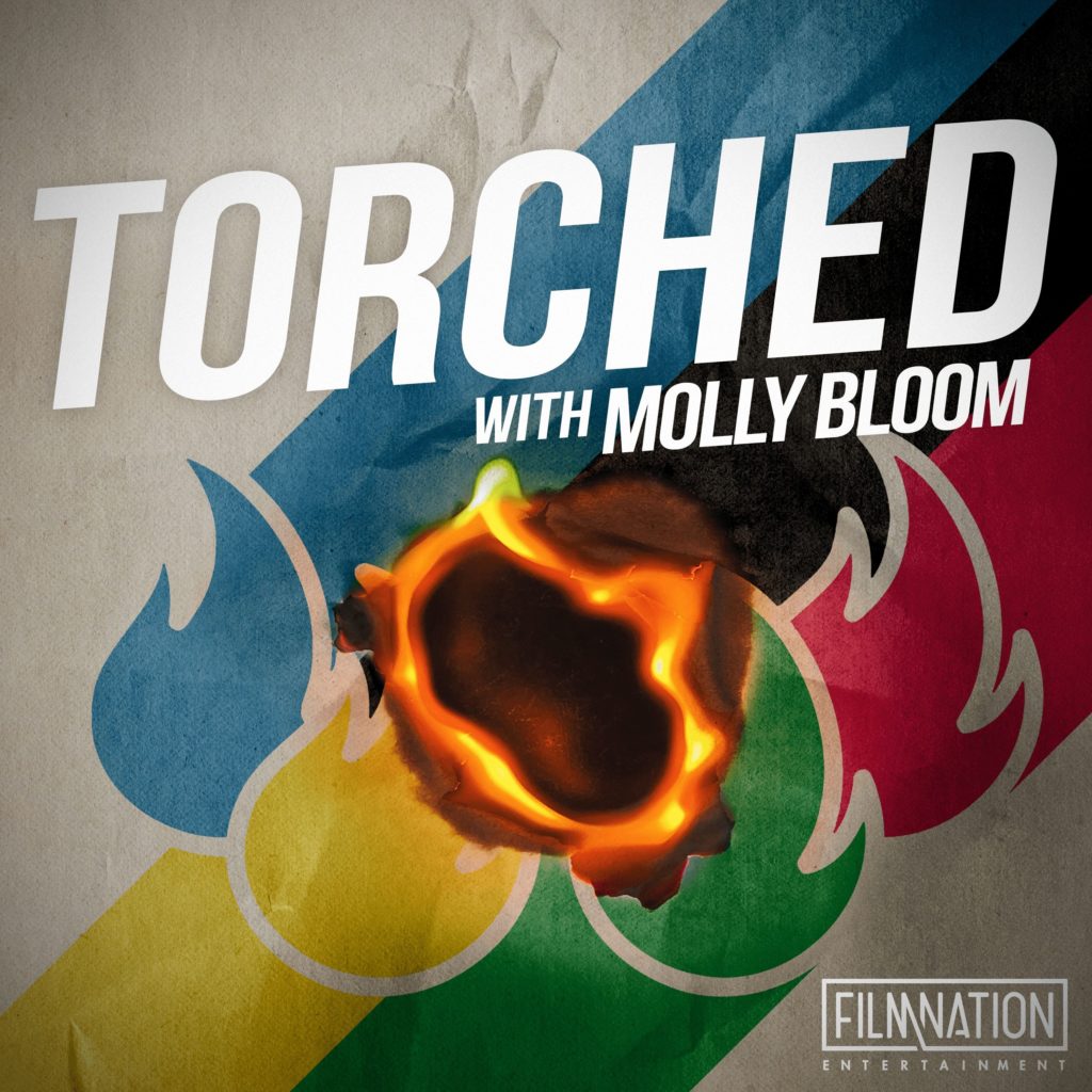 Torched podcast art
