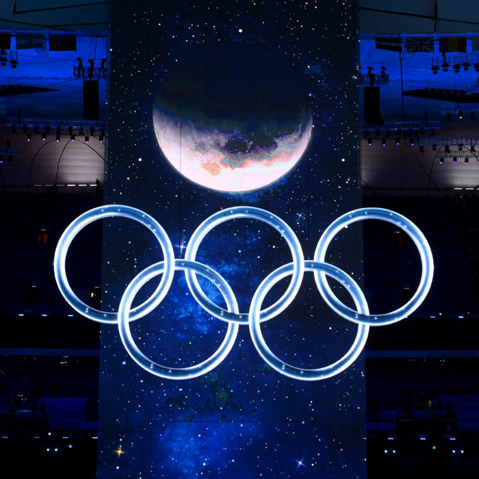 2022 Beijing Winter Olympic Rings Opening Ceremony