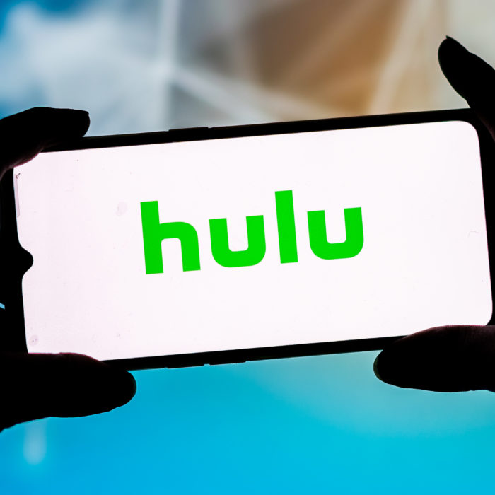 hulu logo on a phone