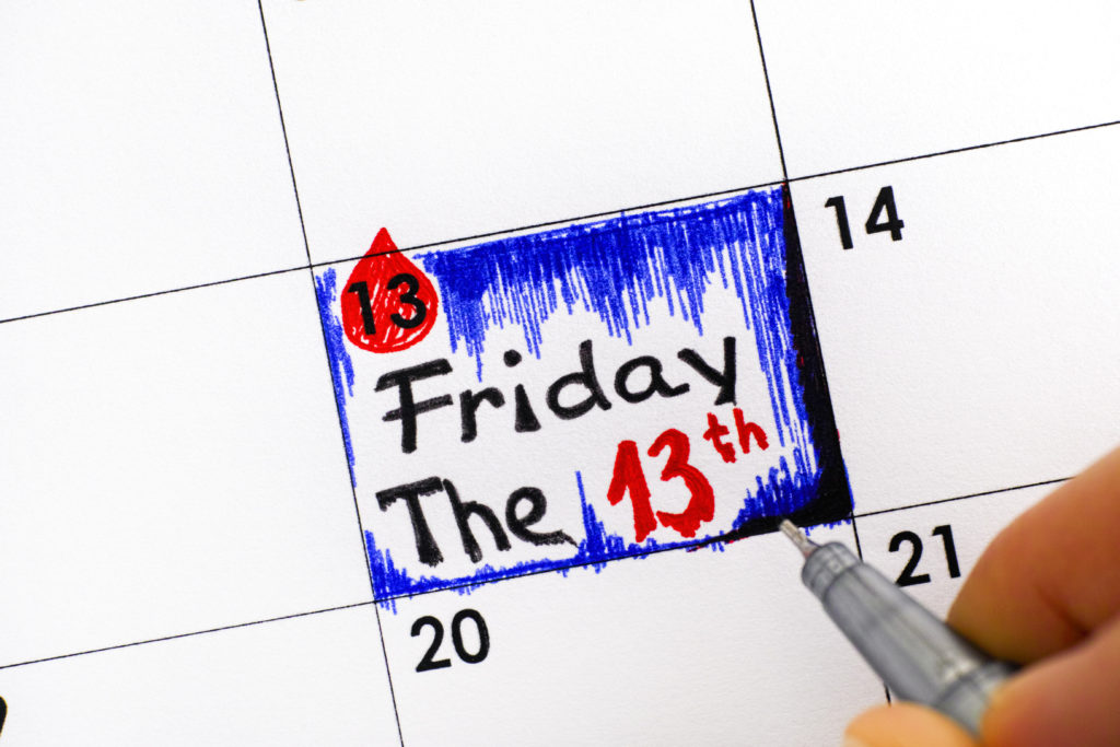 Friday the 13th calendar