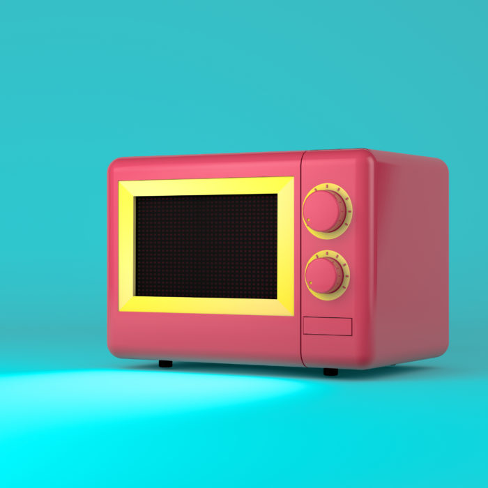 colorful microwave