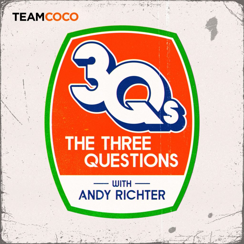 The Three Questions with Andy Richter podcast art
